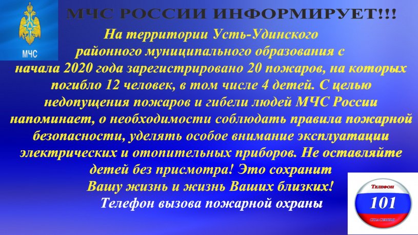 МЧС ИНФОРМИРУЕТ (пожарная безопасность)
